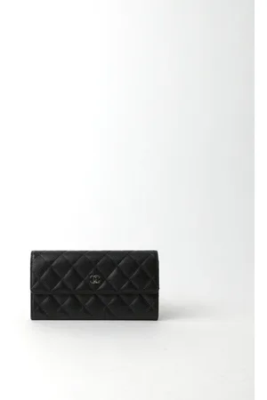 CHANEL Long Caviar Wallet
