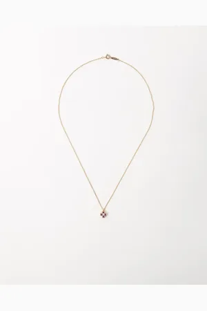 Tiffany & Co. Ruby And Diamond Pendant 18k Necklace