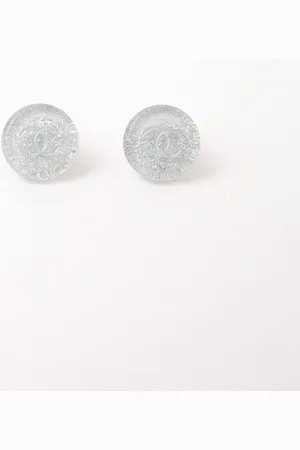 CHANEL Cc Resin Earrings