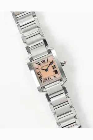 Cartier Tank Francaise 20mm Ref 2384 Full Set Mother-of-Pearl Dial Watch