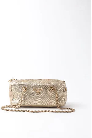 Prada Python Boston Bag