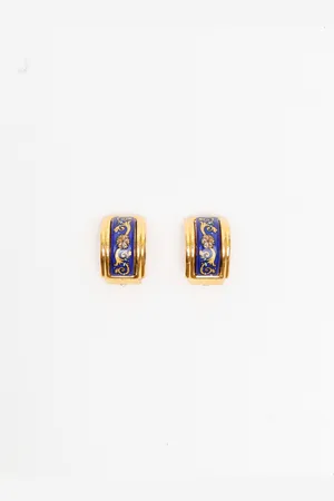 Hermès Eenamel Clip-on Earrings