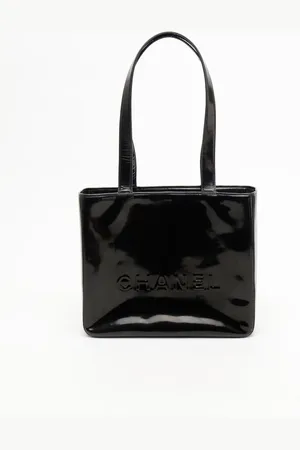 CHANEL CC Patent Tote Bag