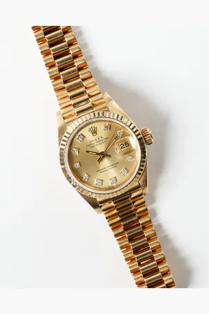 Rolex Lady-Datejust 26mm Ref 69178 18k Diamond Dial Watch