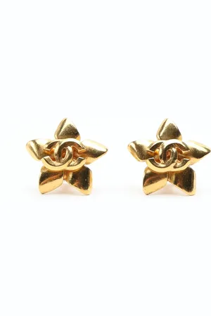 CHANEL Coco Mark Clip-on Earrings