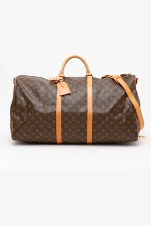 LOUIS VUITTON Monogram Keepall Bandoulière 60 Weekend Bag