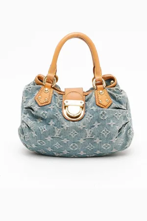 LOUIS VUITTON Denim Pleaty Handbag