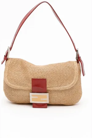 Fendi Raffia Baguette Bag