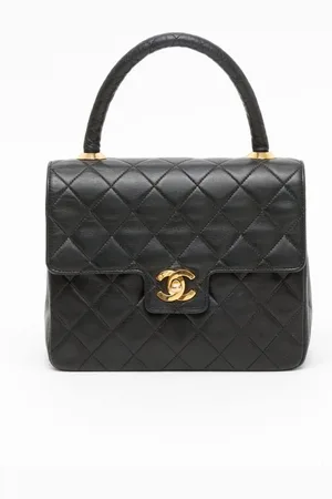 CHANEL Quiled Top Handle Bag