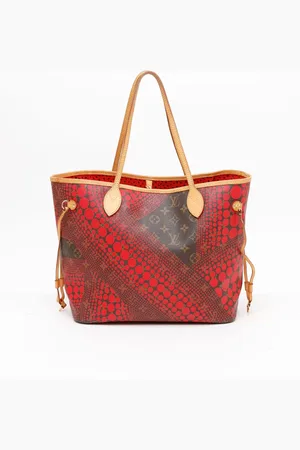 LOUIS VUITTON Yayoi Kusama Monogram Wave Neverfull MM Tote Bag