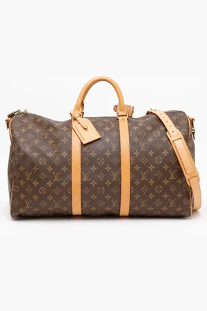 LOUIS VUITTON Monogram Keepall Bandouliere 50 Weekend Bag