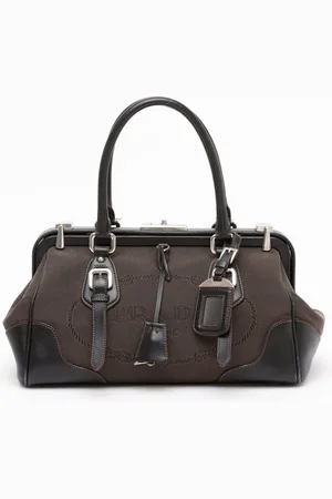 Prada Jacquard Logo Handbag