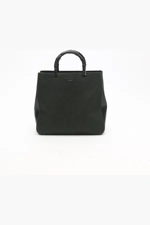 Gucci Bamboo Wool Tote Bag