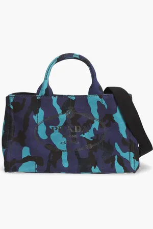 Prada Denim Canapa Tote Bag