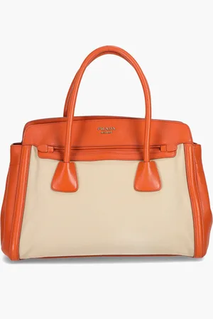 Prada Corda Canapa Saffiano Handbag