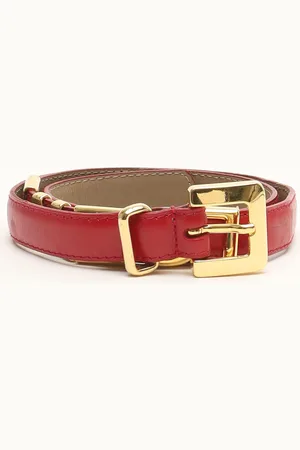 Loewe Logo Leather Belt
