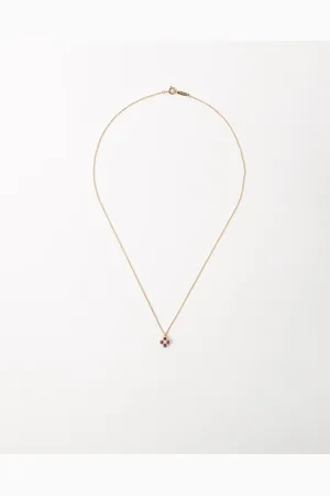 Tiffany & Co. Ruby and Diamond Pendant 18k Necklace