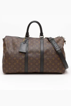 LOUIS VUITTON Monogram Macassar Keepall Bandoulière 45 Weekend Bag