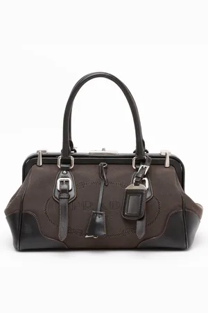 Prada Jacquard Logo Handbag