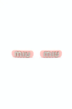 Miu Miu Rhinestone Tortoiseshell Barrette Set