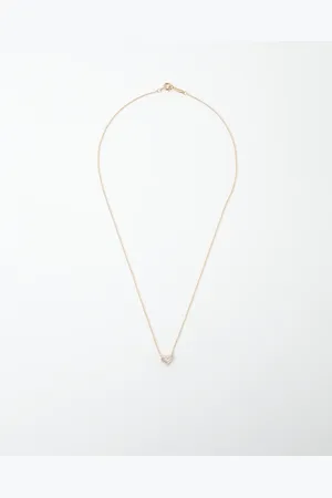 Tiffany & Co. Sentimental Heart Extra Mini Diamond 750(PG) 1.7g Necklace