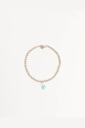 Tiffany & Co. Return To Tiffany Mini Heart Tag Beads Bracelet