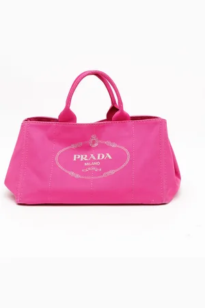 Prada Large Canapa Tote Bag