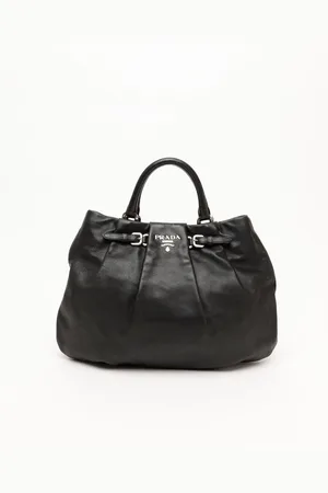 Prada Cervo Leather Hobo Bag