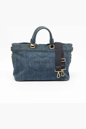 Prada Denim Logo Bag