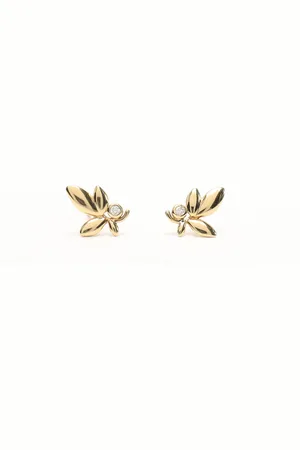 Tiffany & Co. Olive Leaf 18k Yellow Gold Earrings