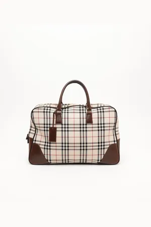 Burberry Check Boston Bag
