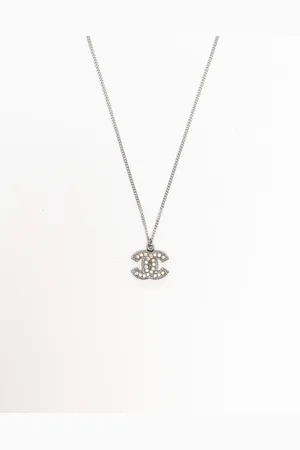 CHANEL Coco Mark Rhinestone Necklace