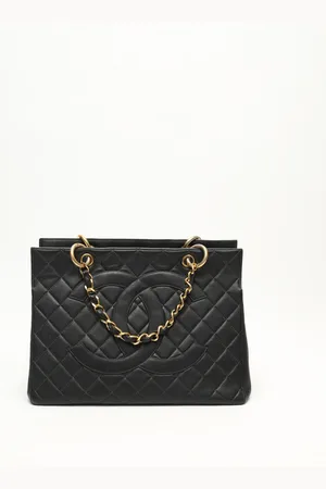 CHANEL CC Caviar Chain Tote Bag