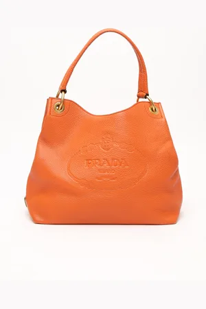 Prada Vitello Phenix Logo Hobo Bag