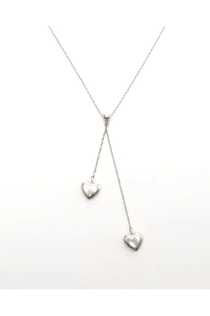 Tiffany & Co. Doppelherz Silberkette