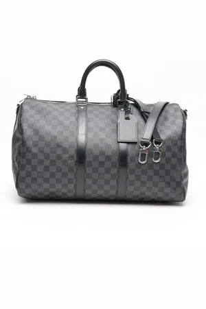 LOUIS VUITTON Damier Graphite Keepall Bandouliére 45 Weekend Bag