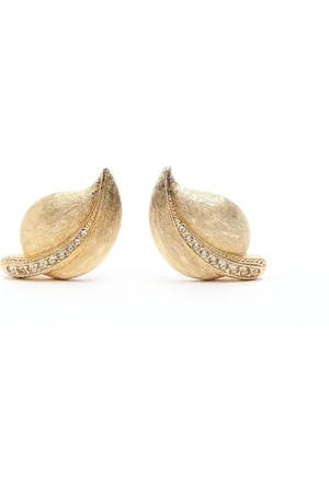 Dior Rhinestone Clip-on Earrings