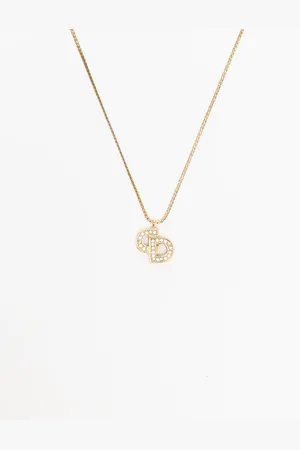 Dior CD Strasssteine Halskette