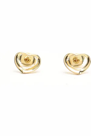 Tiffany & Co. Open Heart 18kt Yellow Earrings