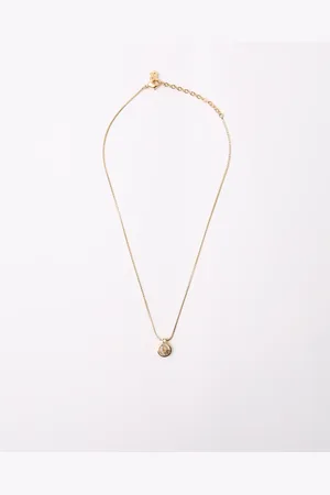 Dior Vintage Logo Strasssteine Halskette