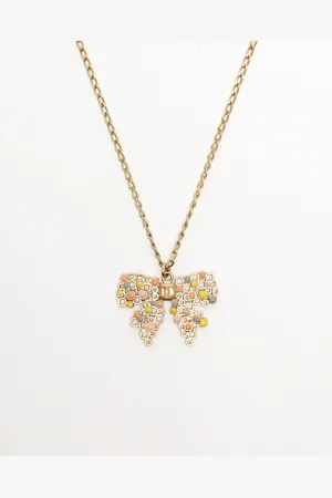 CHANEL Coco Mark Ribbon Necklace