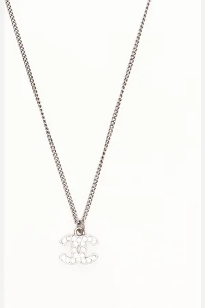 CHANEL Coco Mark Rhinestone Necklace