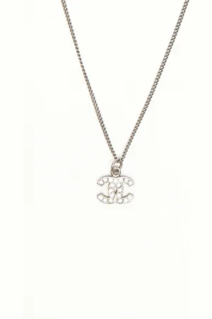 CHANEL Coco Mark Rhinestone Necklace