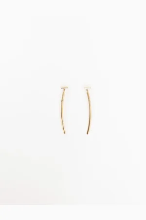 Tiffany & Co. T Bar Earrings 18kt Yellow