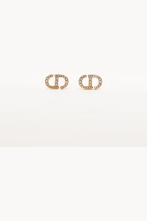 Dior Petit CD Rhinestone Earrings