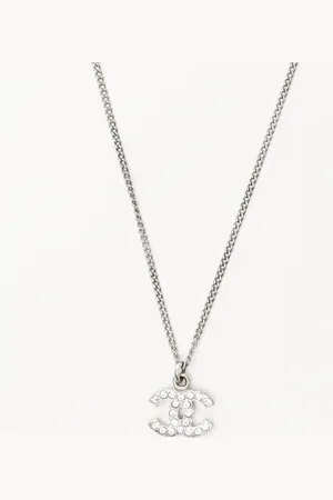CHANEL Coco Mark Rhinestone Necklace