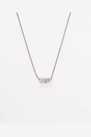 Dior Vintage Kubus-Strasssteine Halskette