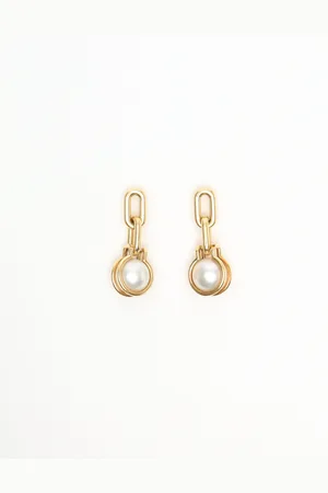 Tiffany & Co. HardWare Pearl Link 18kt Yellow Gold Necklace