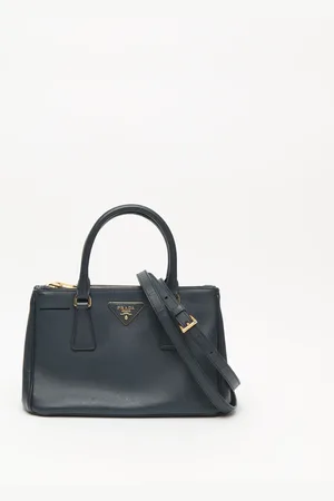 Prada Small Saffiano Lux Double Zip Bag