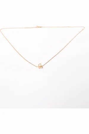 Saint Laurent Monogram Twist Necklace